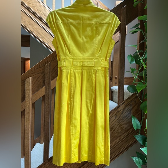 Calvin Klein yellow pencil dress size 4 - Picture 2 of 4